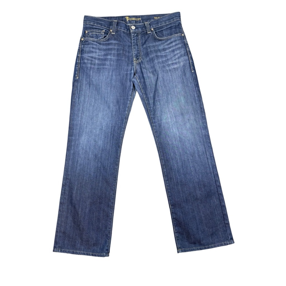 Fidelity Mens Calvary 50-11 Bootcut Jeans 33 Made in USA Medium Wash